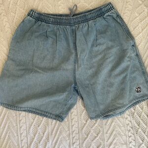 Vintage Big Dogs Mens Chambray Shorts